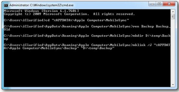 Windows'ta iTunes Yedekleme Konumunu Değiştirme