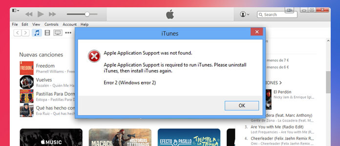 Løs iTunes-fejl 2