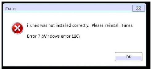 Fix iTunes error 7