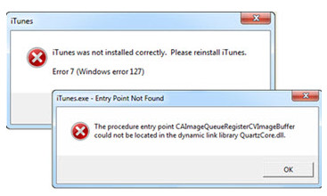 Fix iTunes error 7