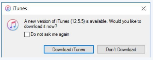 iTunes Opdatering