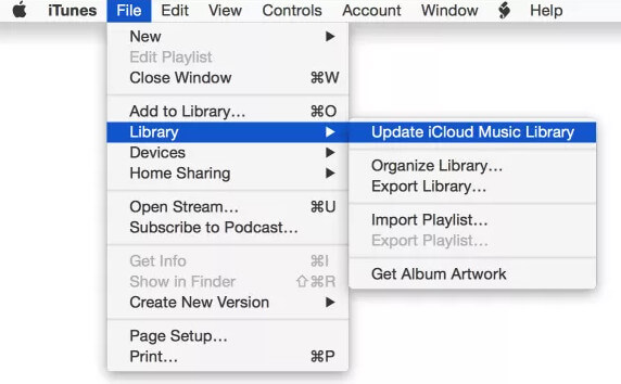 Aktualizujte iCloud Music Library