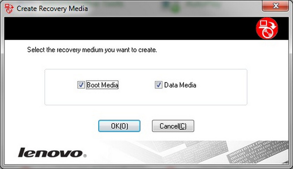 Создать Lenovo Recovery Drive для Windows 7