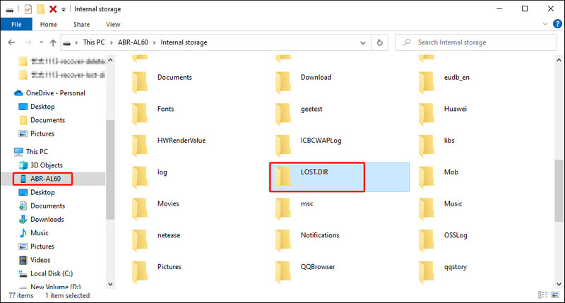 Lost Dir Folder