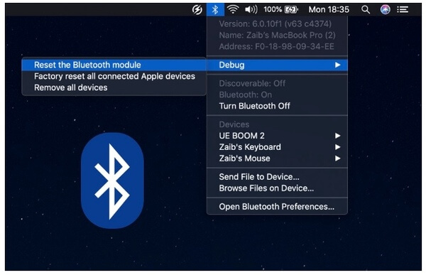 Återställ Bluetooth-modulen