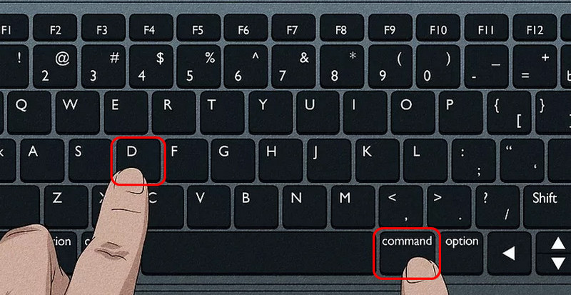 Press Command D
