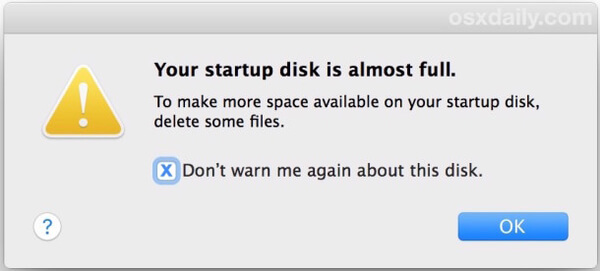 Startup Disk Full