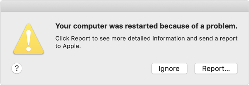 Macbook Crash Report