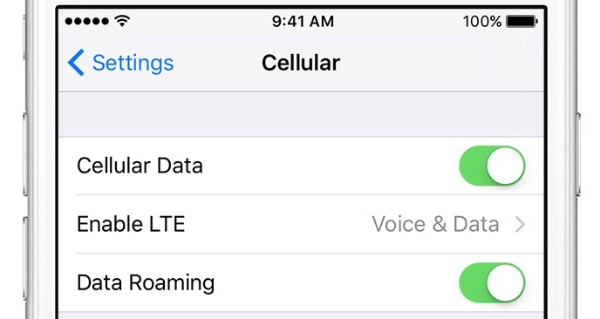 Cellular data not working