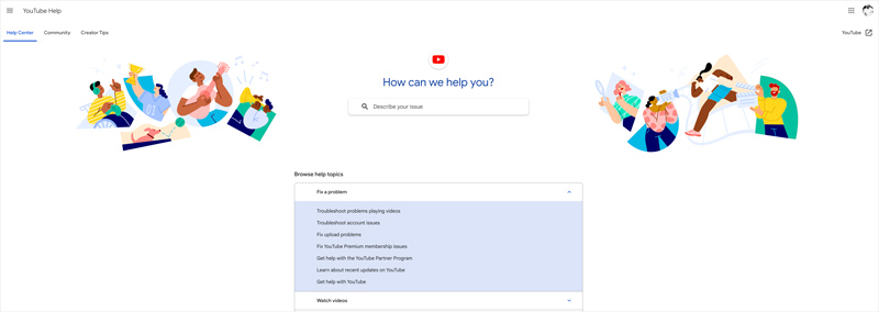 Skontaktuj się z pomocą YouTube, aby rozwiązać problemy z odtwarzaniem