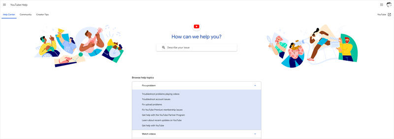 Contact YouTube Help to Fix Playback Issues