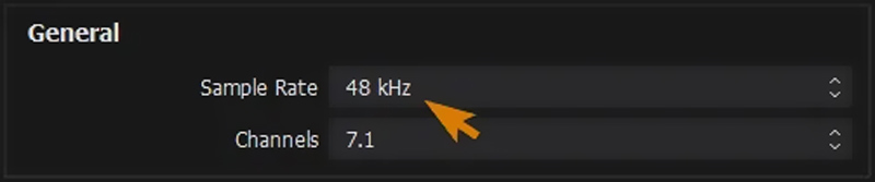 OBS Sample Rate Selection