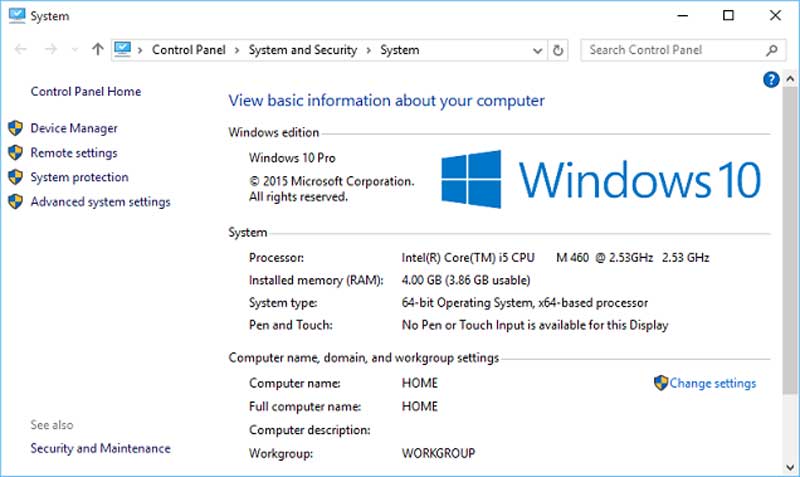 System Information