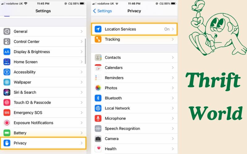 Turn on Location Services