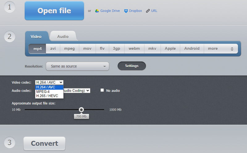 Online Converter Skift codec