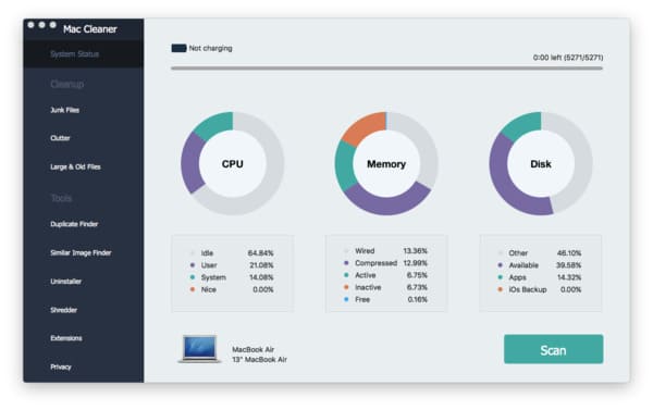 Esegui Mac Cleaner