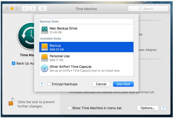 Usa Time Machine Backup