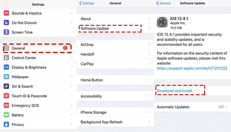 iPhone opdatering