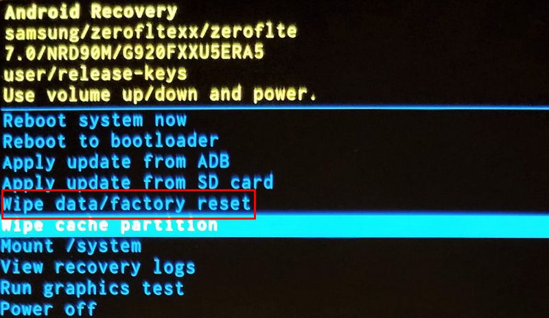 Wipe Data And Factory Reset with Buttons
