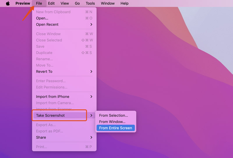 Mac Preview Take Screenshot