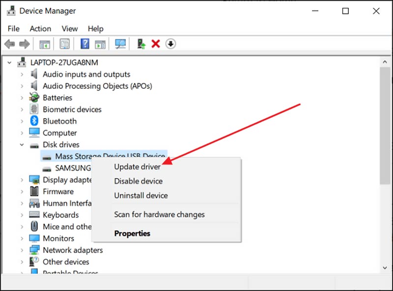Update SD Card Driver