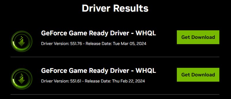 Download driver