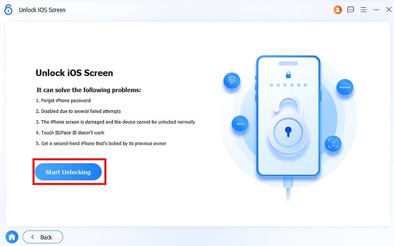 Hit Start Unlocking Button