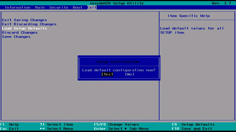 Reset Bios to Fix Smart Error