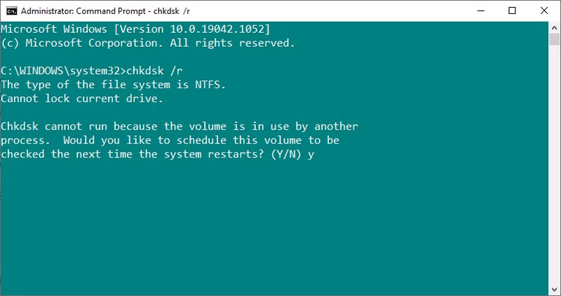 Run Chkdsk on Windows