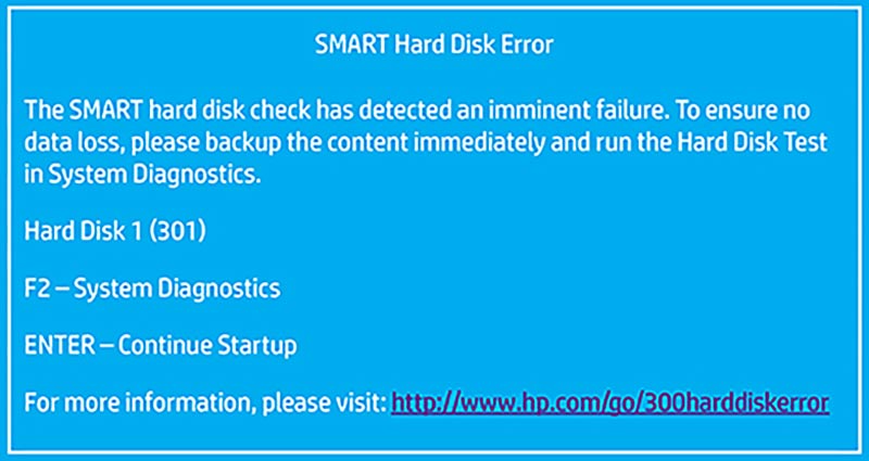 Smart Hard Disk Error K