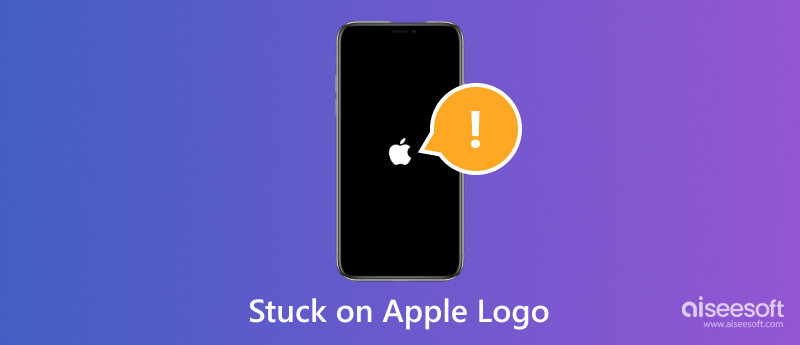 Utknął na logo Apple