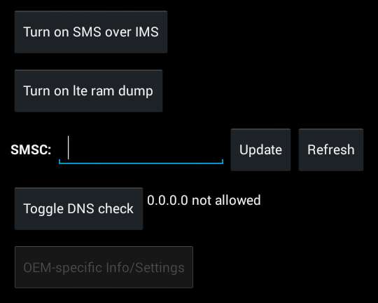 Correggi Smsc Android senza