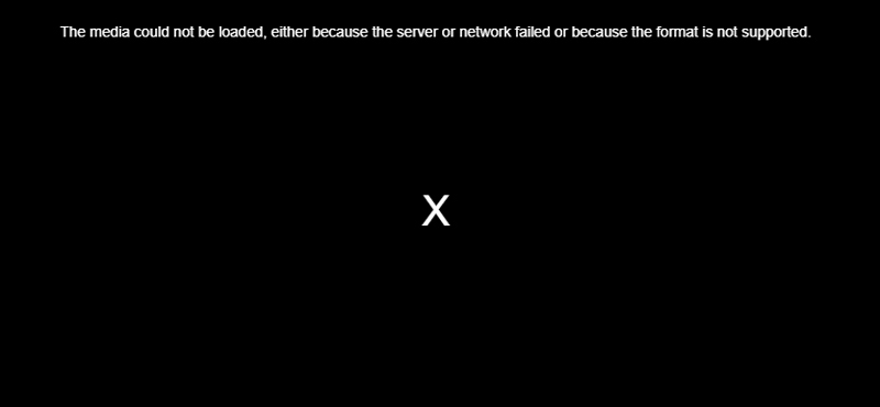 Media kunde inte laddas Fel