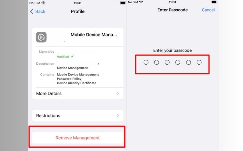 Tap Remove Management