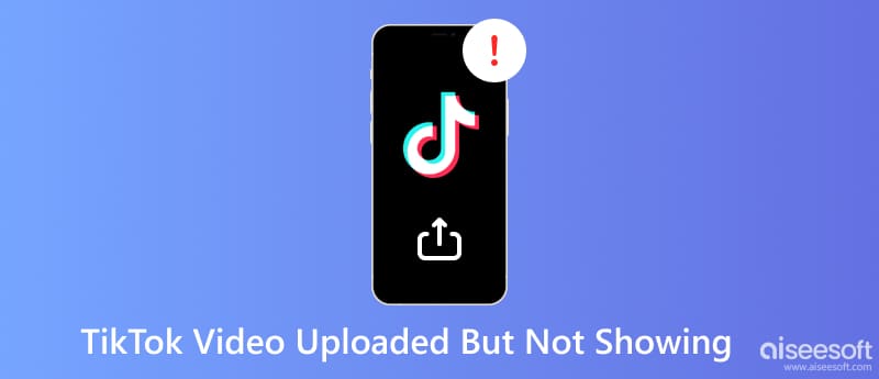 TikTok-video laddad upp men visas inte