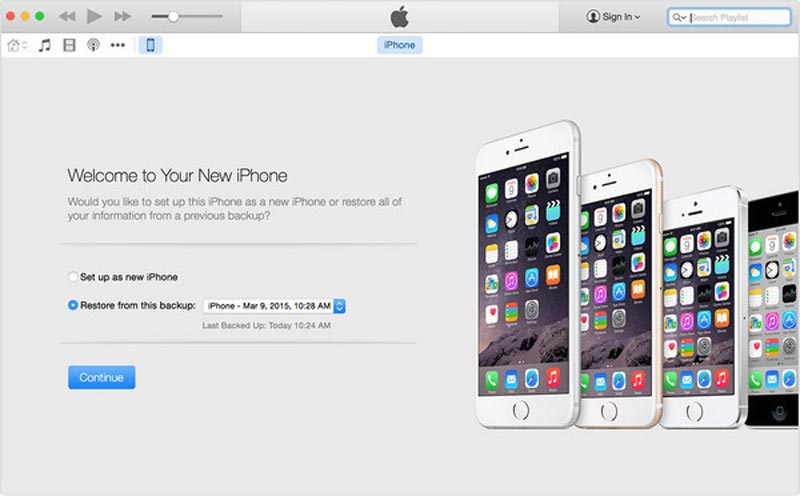 Aktiver iPhone iPad med iTunes