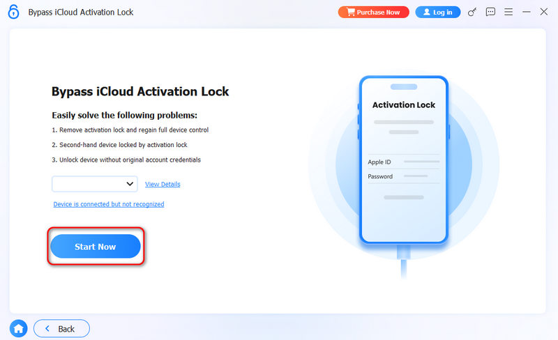 Start Bypassing iCloud Activation Lock