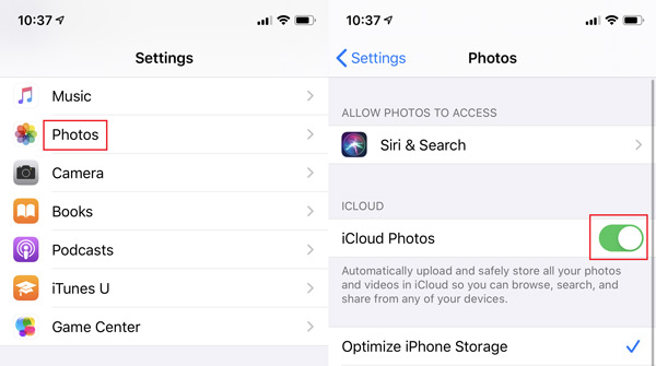 Фотографии Icloud