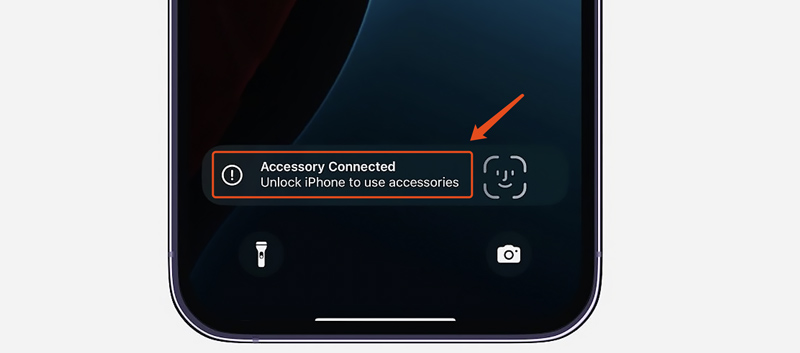 iPhone Accessory Connected Alert