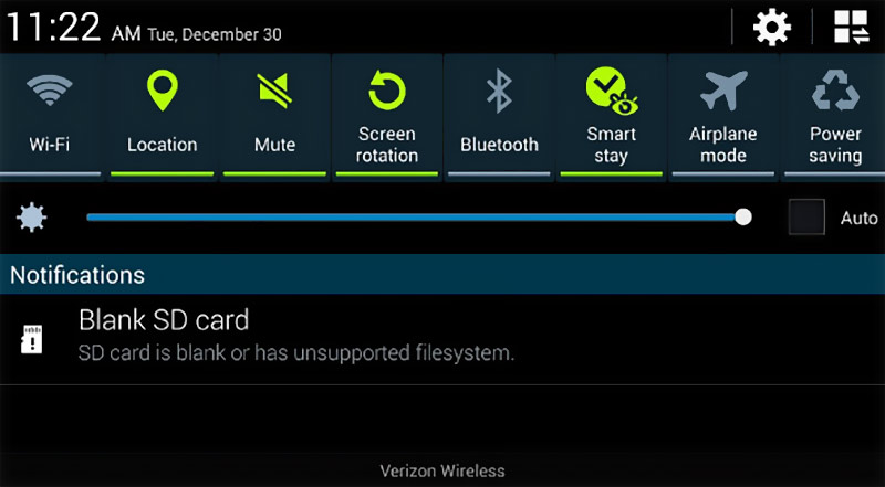 Sd Card Unsupported Formats Error