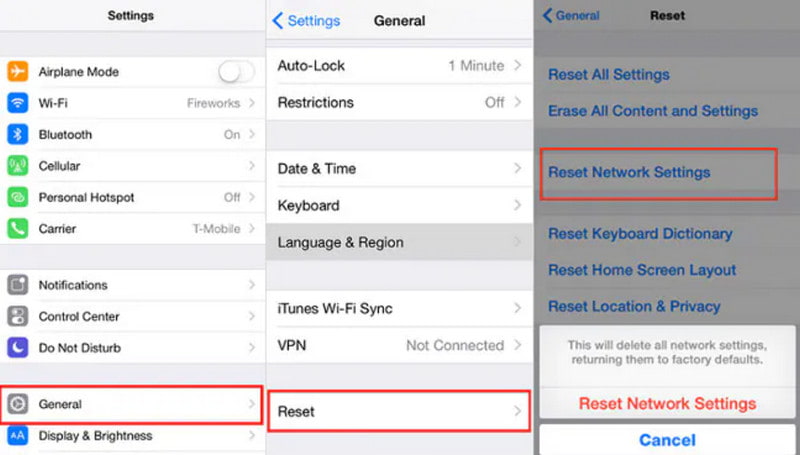 Request Network Settings Apple iOS Update Request