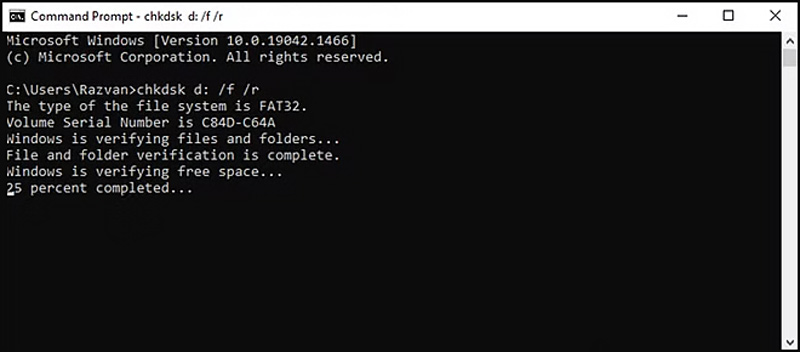 Run Chkdsk to Fix Errors