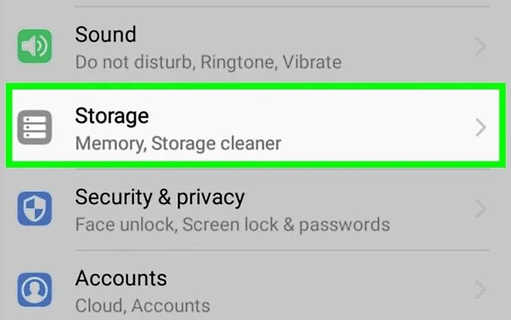 Storage Android