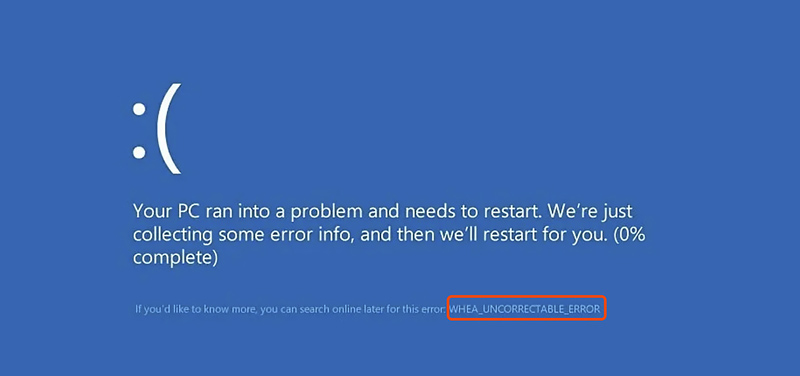 Whea Uncorrectable Error In Windows