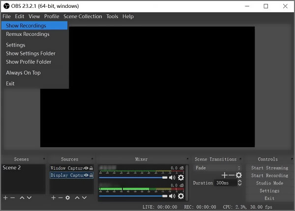 OBS Save Recording Location