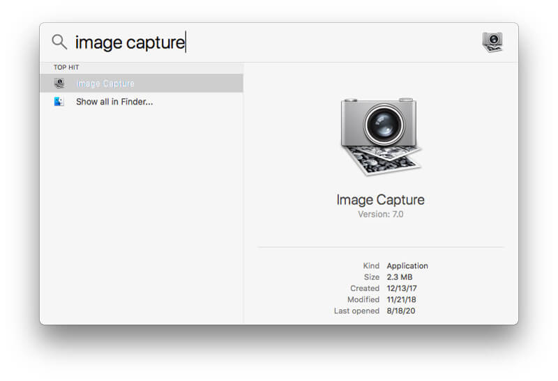 Start Image Capture