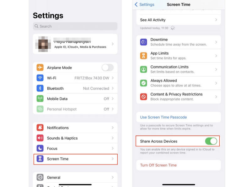 Enable Share Across Devices