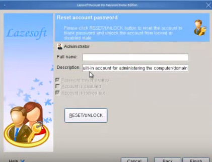 Lazesoft Recover My Password Home Edition