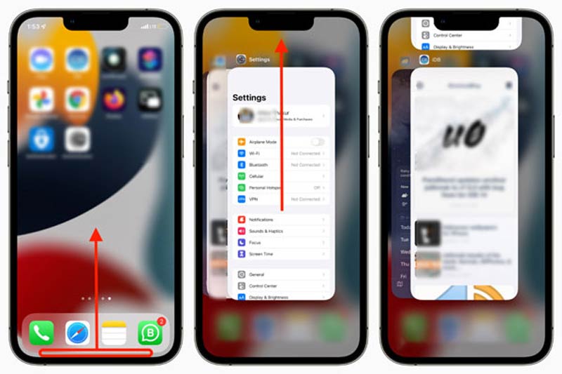 Face id ile iPhone'da uygulamadan çıkmaya zorla