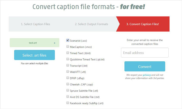 Converti file sottotitoli